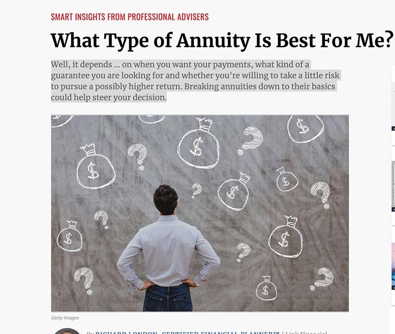What Type of Annuity Is Best For Me?